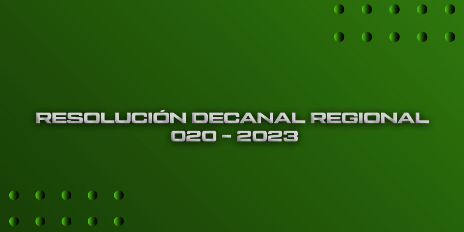 Resolucion decanal 020